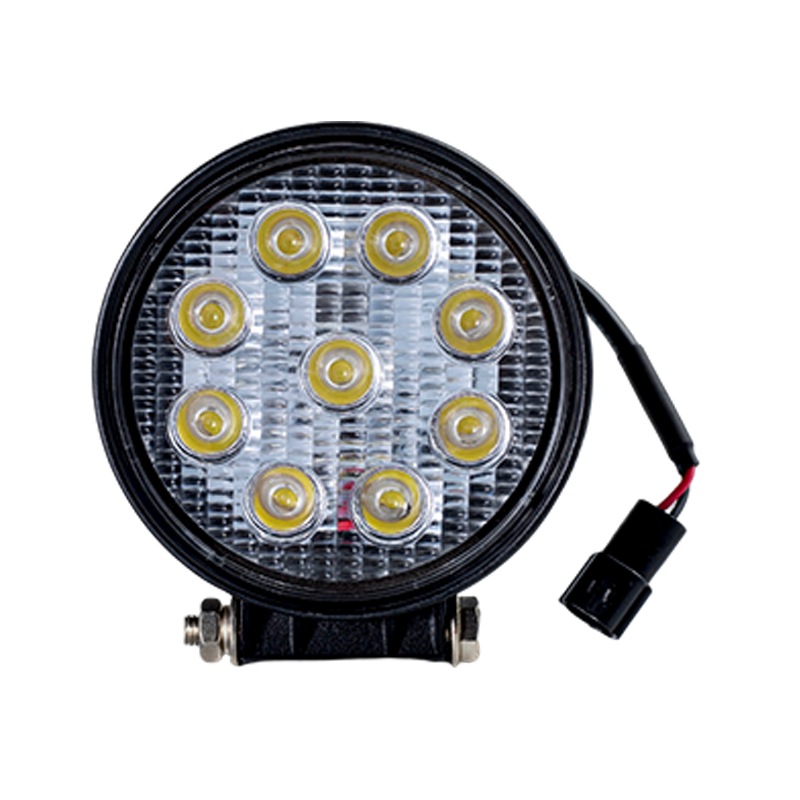 IP67 001 Lumină de lucru rotundă cu 9 LED-uri pentru vehicule industriale