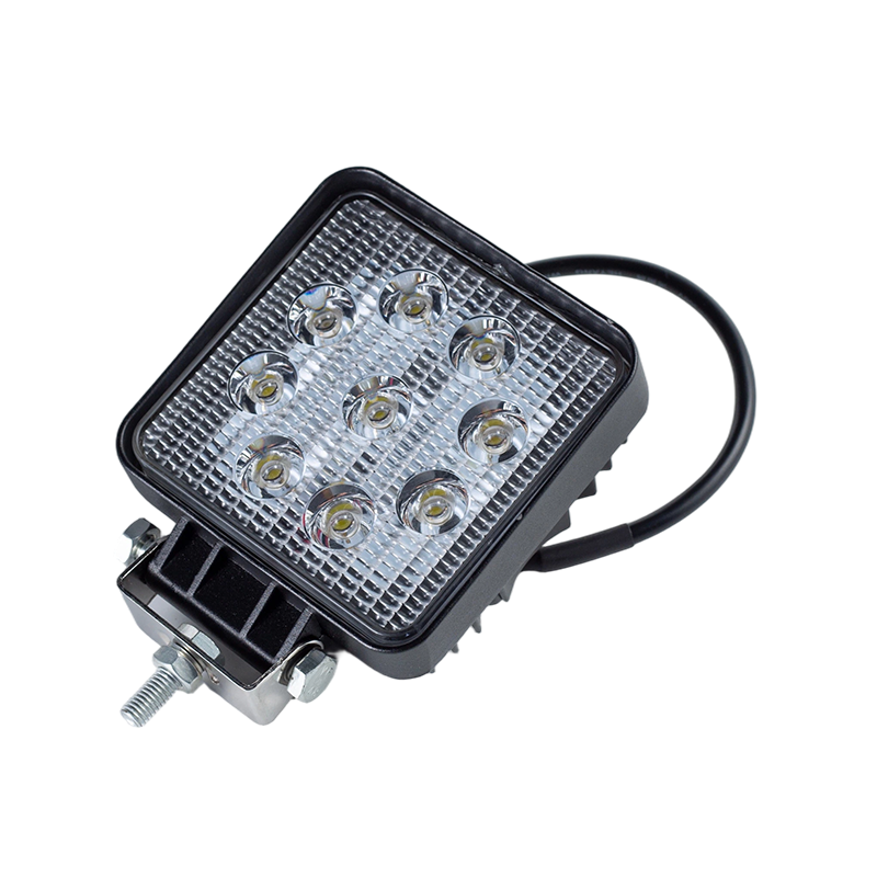 IP67 002 Lumină de lucru pătrată, rezistentă, cu 9 LED-uri, pentru vehicule industriale
